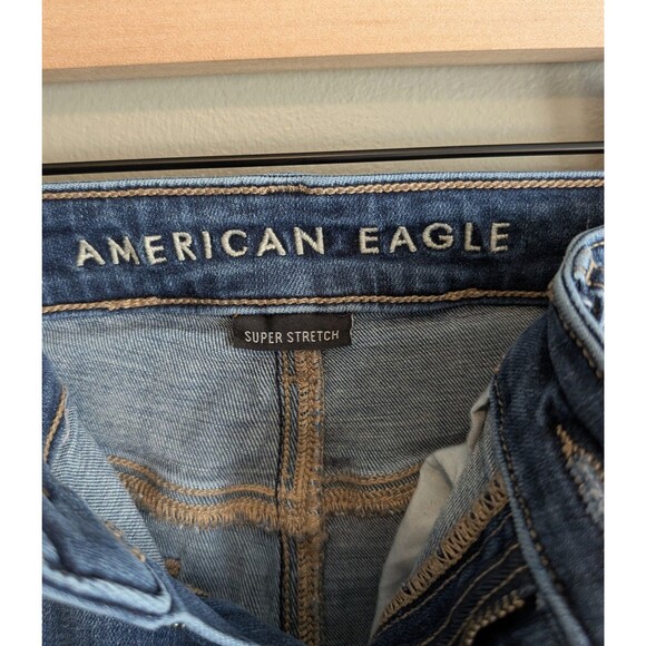 American Eagle Size 8 Hi Rise Jegging Jeans Womens AE Super Stretch Regular - Picture 2 of 8